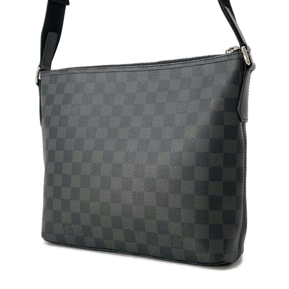 Louis Vuitton Mick Black Graphite Shoulder Bag Damier Black
